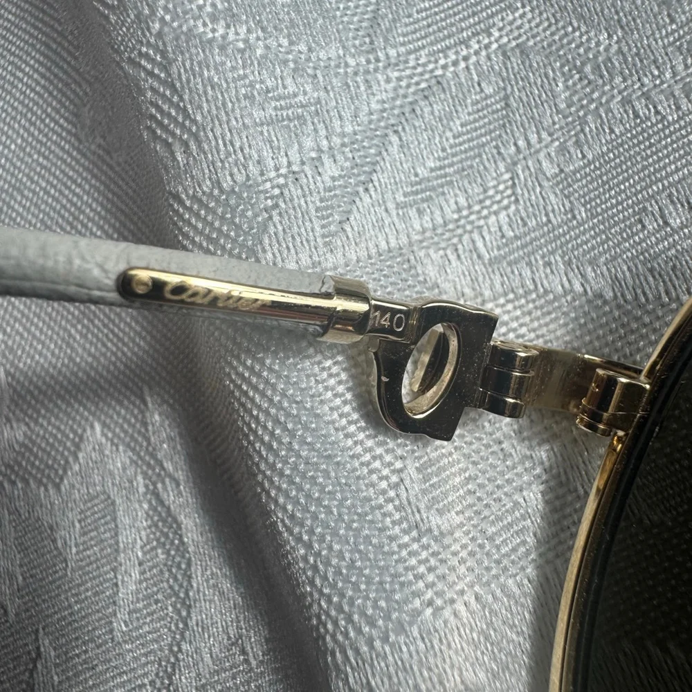 Cartier Premier De Cartier White Frame Aviator CT0053S